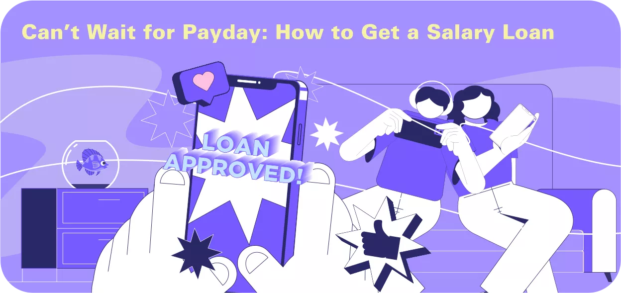family getting approved for a salary loan