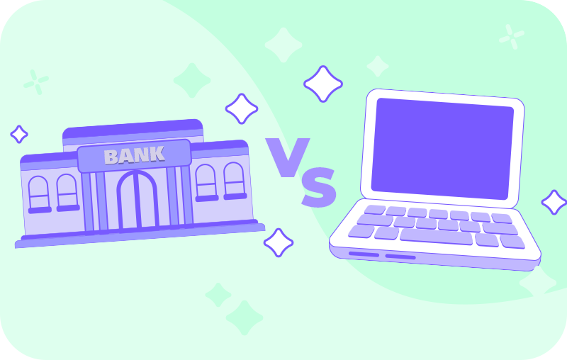 online vs person loans